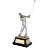 Picture of Brz|Pew End Of Swing Golfer On Black Base With Plate - 10.25in