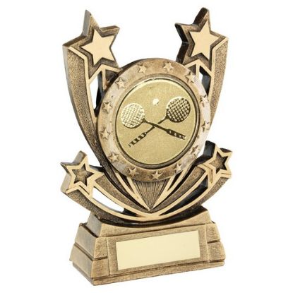 Picture of Brz|Gold Shooting Star Series With Squash Insert With Plate - 6.75in