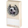 Picture of Cream Marble And Silver Trim Assembled Trophy (1in Centre) - 4 X 2in