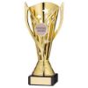 Picture of Gold Plastic Flash Cup On Black Marble Assembled Trophy (1" Cen) - 6.75in