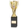 Picture of Gold Plastic Flash Cup On Black Marble Assembled Trophy (1" Cen) - 10in