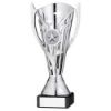 Picture of Silver Plastic Flash Cup On Black Marble Assembled Trophy (1" Cen) - 6.75in