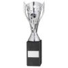 Picture of Silver Plastic Flash Cup On Black Marble Assembled Trophy (1" Cen) - 10in