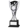 Picture of Silver|black Plastic Flash Cup On Base Assembled Trophy (1" Cen) - 8in