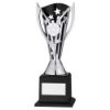 Picture of Silver|black Plastic Flash Cup On Base Assembled Trophy (1" Cen) - 8.5in