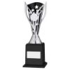 Picture of Silver|black Plastic Flash Cup On Base Assembled Trophy (1" Cen) - 9.5in
