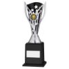 Picture of Silver|black Plastic Flash Cup On Base Assembled Trophy (1" Cen) - 9.5in
