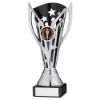 Picture of Silver|blk Plastic Flash Cup On Blk Marble Assembled Trophy (1" Cen) - 6.75in