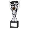 Picture of Silver|blk Plastic Flash Cup On Blk Marble Assembled Trophy (1" Cen) - 8in