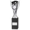 Picture of Silver|blk Plastic Flash Cup On Blk Marble Assembled Trophy (1" Cen) - 10in