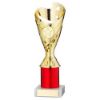 Picture of Gold|red Plastic Sabre Cup Assembled On Marble (1in Cen) - 9in