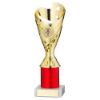 Picture of Gold|red Plastic Sabre Cup Assembled On Marble (1in Cen) - 9in