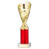 Picture of Gold|red Plastic Sabre Cup Assembled On Marble (1in Cen) - 10in
