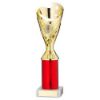 Picture of Gold|red Plastic Sabre Cup Assembled On Marble (1in Cen) - 10in