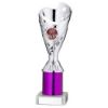 Picture of Silver|purple Plastic Sabre Cup Assembled On Marble (1in Cen) - 9in