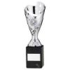 Picture of Silver Plastic Sabre Cup On Black Marble Assembled Trophy (1" Cen) - 9in