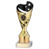 Picture of Gold|black Plastic Sabre Cup Assembled On Marble With Tube (1in Cen) - 8in