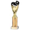 Picture of Gold|black Plastic Sabre Cup Assembled On Marble With Tube (1in Cen) - 10in