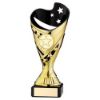 Picture of Gold|blk Plastic Sabre Cup On Blk Marble Assembled Trophy (1" Cen) - 6.75in