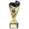 Picture of Gold|blk Plastic Sabre Cup On Blk Marble Assembled Trophy (1" Cen) - 7.25in