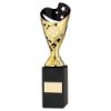 Picture of Gold|blk Plastic Sabre Cup On Blk Marble Assembled Trophy (1" Cen) - 10in