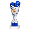 Picture of Silver|blue Plastic Sabre Cup Assembled On Marble With Tube (1in Cen) - 8in