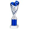 Picture of Silver|blue Plastic Sabre Cup Assembled On Marble With Tube (1in Cen) - 9in
