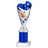 Picture of Silver|blue Plastic Sabre Cup Assembled On Marble With Tube (1in Cen) - 9in