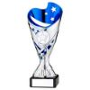 Picture of Silver|blue Plastic Sabre Cup On Blk Marble Assembled Trophy (1" Cen) - 6.75in