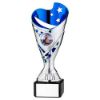 Picture of Silver|blue Plastic Sabre Cup On Blk Marble Assembled Trophy (1" Cen) - 7.25in