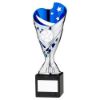 Picture of Silver|blue Plastic Sabre Cup On Blk Marble Assembled Trophy (1" Cen) - 8in
