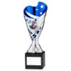 Picture of Silver|blue Plastic Sabre Cup On Blk Marble Assembled Trophy (1" Cen) - 8in