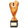 Picture of Copper Plastic Sabre Cup On Black Marble Assembled Trophy (1" Cen) - 8in