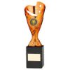 Picture of Copper Plastic Sabre Cup On Black Marble Assembled Trophy (1" Cen) - 9in