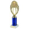 Picture of Gold|blue Wreath Holder Assembled On Marble - (2" Cen|3" Tube) 9.75in