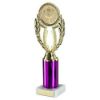 Picture of Gold|purple Wreath Holder Assembled On Marble - (2" Cen|3" Tube) 9.75in