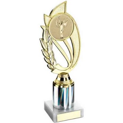 Picture of Gold~silv Plastic Laurel Holder Assembled On Marble