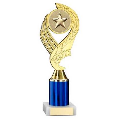 Picture of Gold~blue Olympic Holder Assembled On Marble