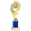 Picture of Gold|blue Olympic Holder Assembled On Marble - (2" Cen|2" Tube) 9in