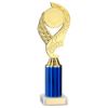 Picture of Gold|blue Olympic Holder Assembled On Marble - (2" Cen|3" Tube) 10in