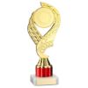 Picture of Gold|red Olympic Holder Assembled On Marble - (2" Cen|1" Tube) 8in