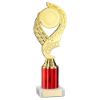 Picture of Gold|red Olympic Holder Assembled On Marble - (2" Cen|2" Tube) 9in