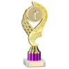 Picture of Gold|purple Olympic Holder Assembled On Marble - (2" Cen|1" Tube) 8in