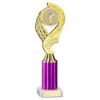 Picture of Gold|purple Olympic Holder Assembled On Marble - (2" Cen|3" Tube) 10in