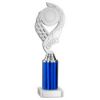 Picture of Silver|blue Olympic Holder Assembled On Marble - (2" Cen|3" Tube) 10in