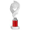 Picture of Silver|red Olympic Holder Assembled On Marble - (2" Cen|2" Tube) 9in