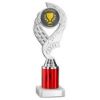 Picture of Silver|red Olympic Holder Assembled On Marble - (2" Cen|2" Tube) 9in