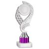 Picture of Silver|purple Olympic Holder Assembled On Marble - (2" Cen|1" Tube) 8in