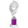 Picture of Silver|purple Olympic Holder Assembled On Marble - (2" Cen|2" Tube) 9in