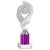 Picture of Silver|purple Olympic Holder Assembled On Marble - (2" Cen|2" Tube) 9in